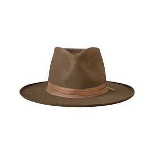 Handmade hat by Remi Wylder in camel fur felt